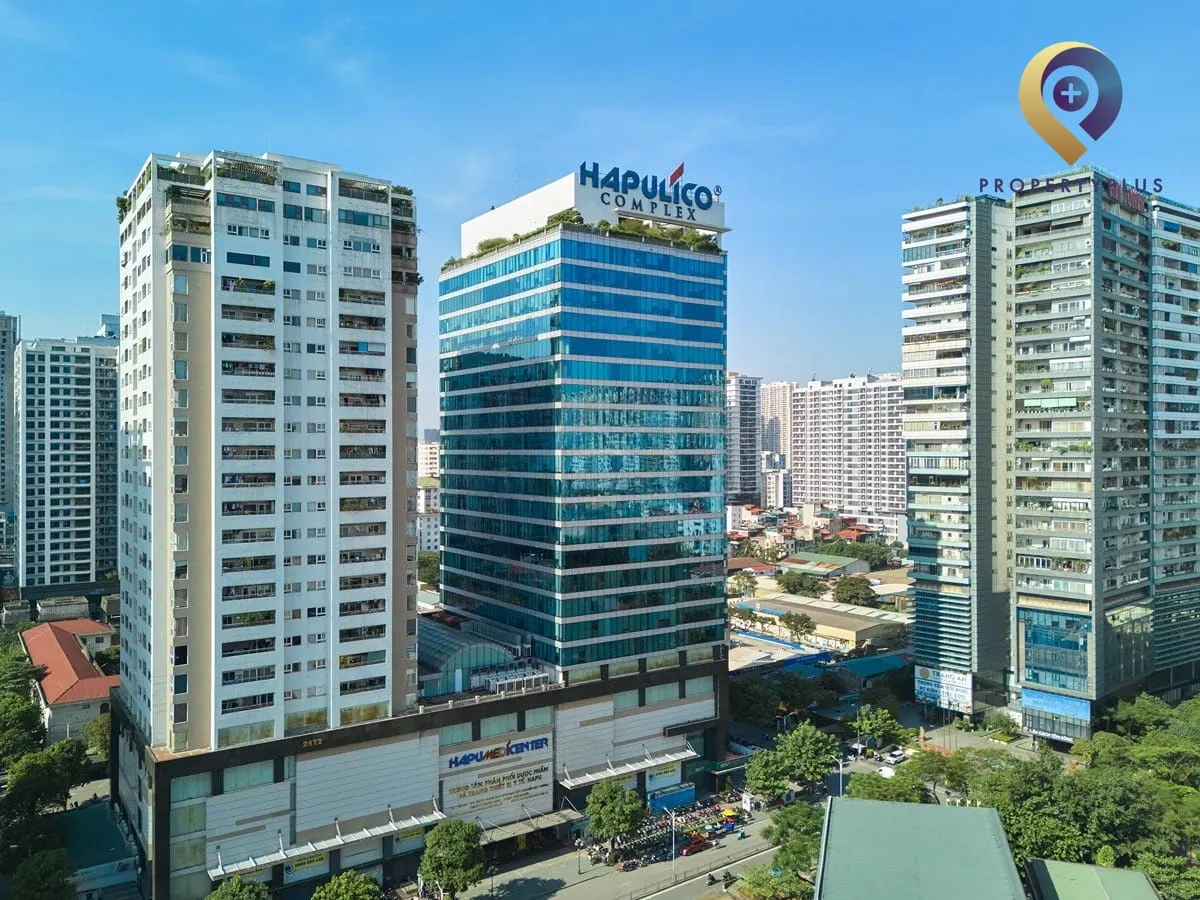 Toàn cảnh tòa nhà văn phòng Hapulico Center tại Thanh Xuân, Hà Nội